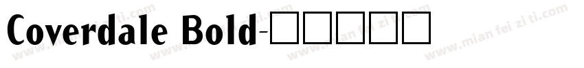 Coverdale Bold字体转换